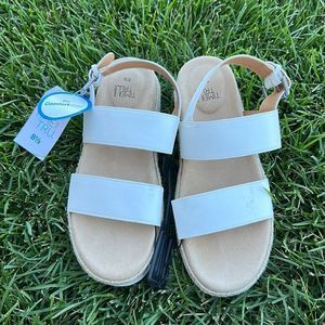 Time and Tru Women's Comfort Flatform Sandals size 8.5